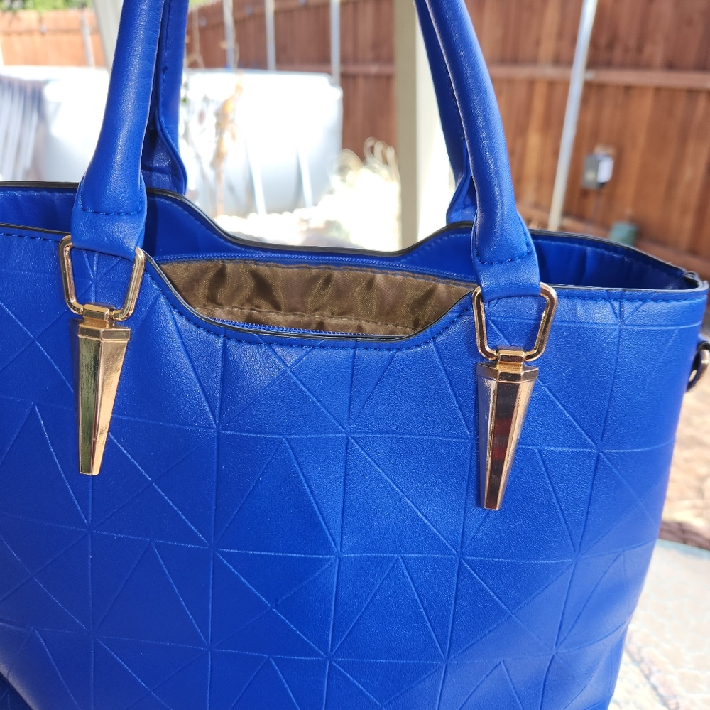 Blue handbag